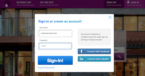Fill out login